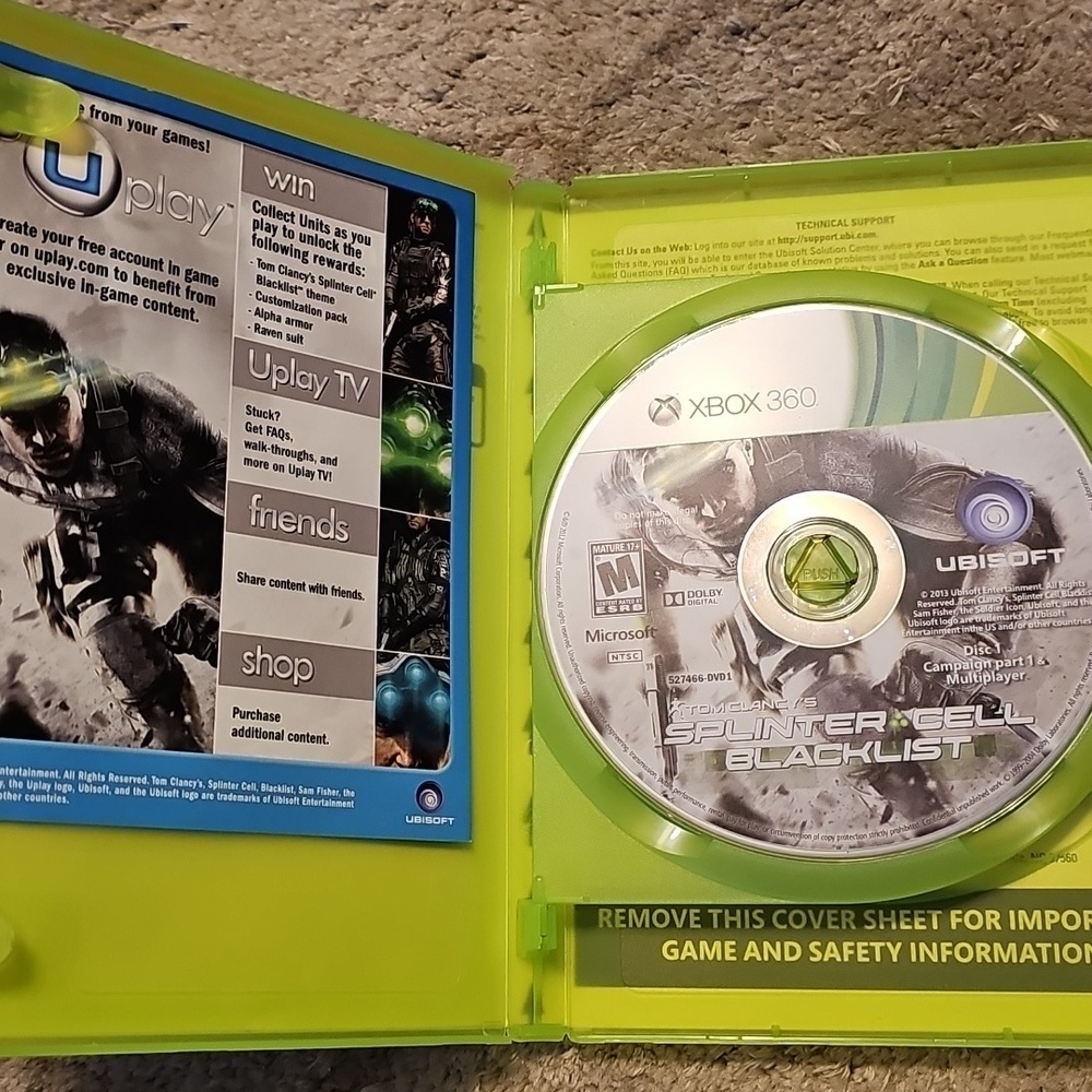 Xbox 360 Splinter Cell Blacklist - Picture 2 of 4